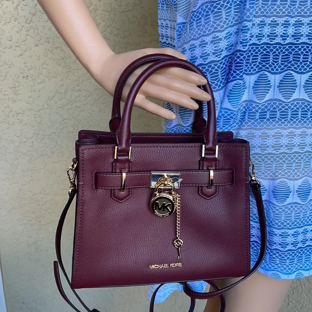 Michael Kors Hamilton Small Satchel Shoulder Crossbody Bag